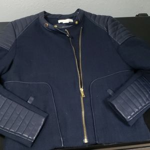 H &M size 6 moto jacket navy🌺